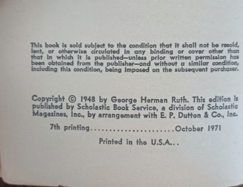 The Babe Ruth Story de Babe Ruth como se le contó a Bob Considine - 1971 Libro de bolsillo - Imagen 5 de 8