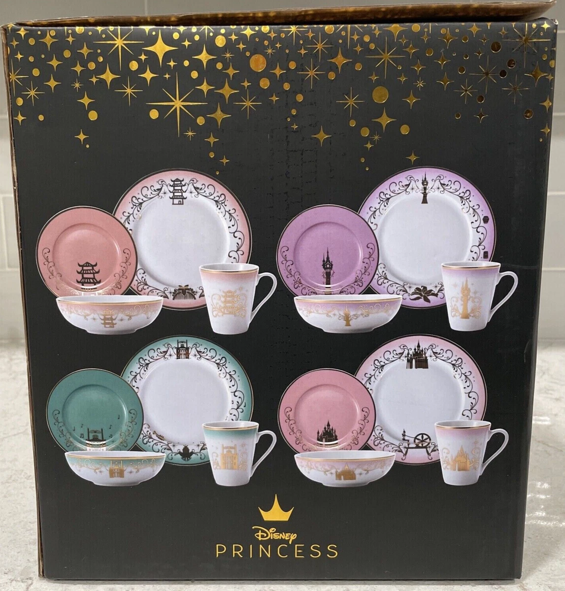 Disney Princess 16 Piece Dinnerware Set