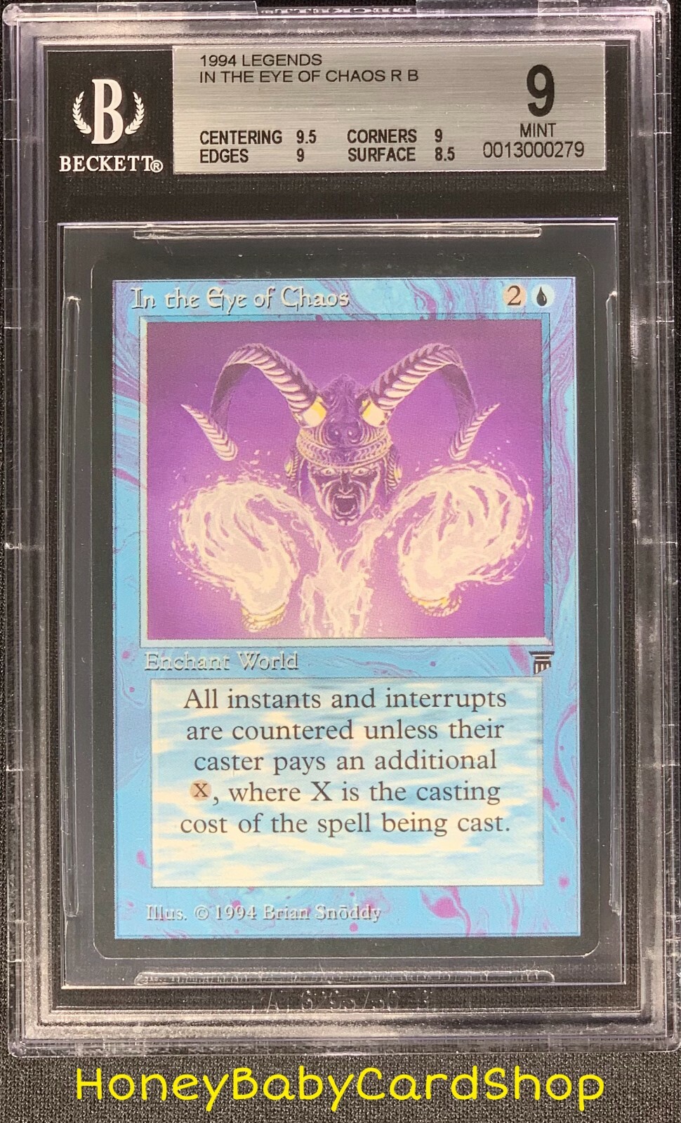 MTG Legends 1994 In the Eye of Chaos BGS 9.0 Mint Old School 93/94