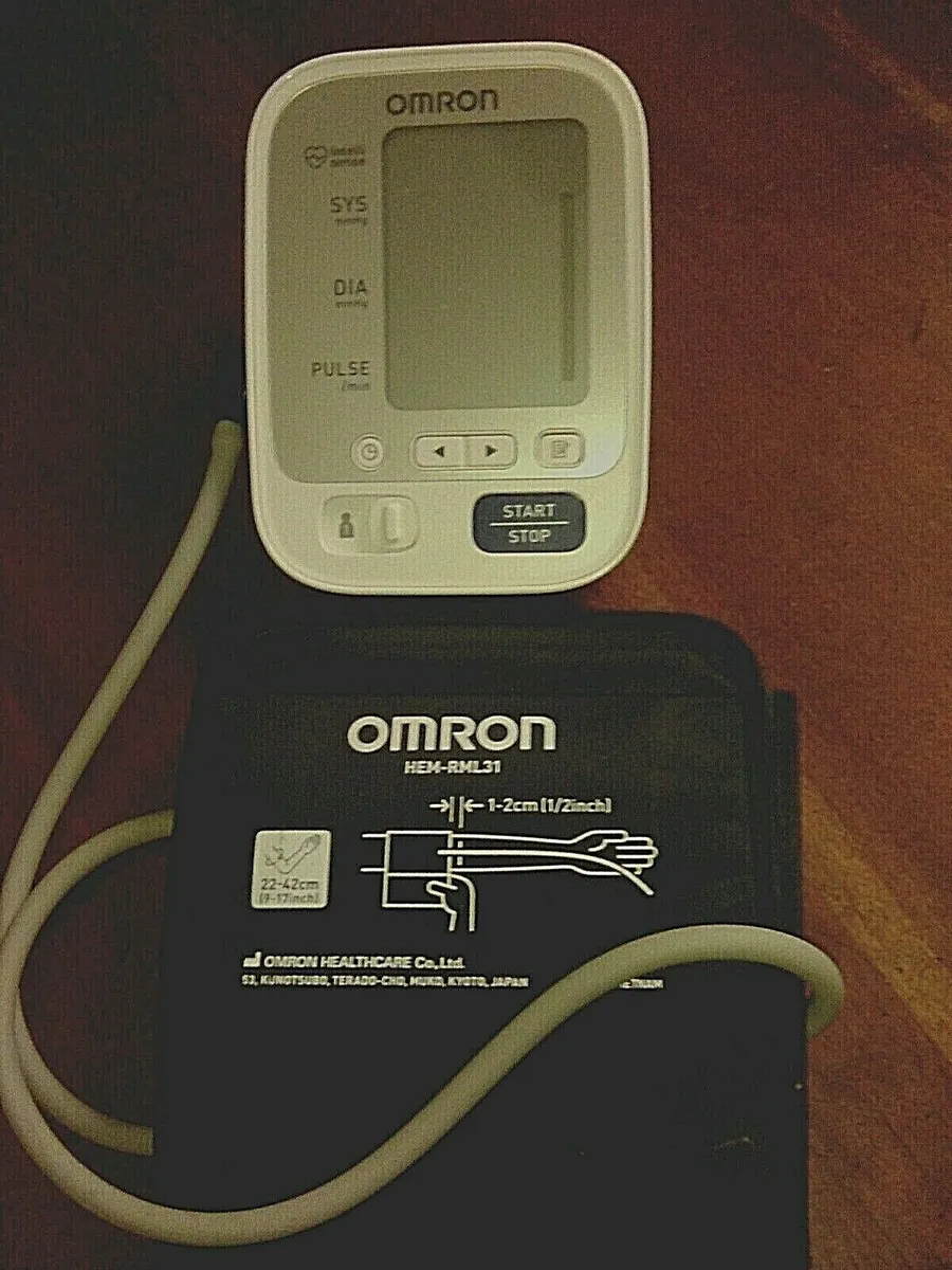Omron Series 5 Nearly New Blood Pressure Monitor with Batteries, Monitor &  Cuff