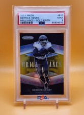 💎 POP 1 💎  SSP Gold 8/10 🪙 Derrick Henry 🔥 PSA 9 🔥 Gold Brilliance Prizm