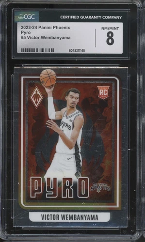 2023 Panini Phoenix Pyro #5 Victor Wembanyama RC Rookie NM-MT CGC 9