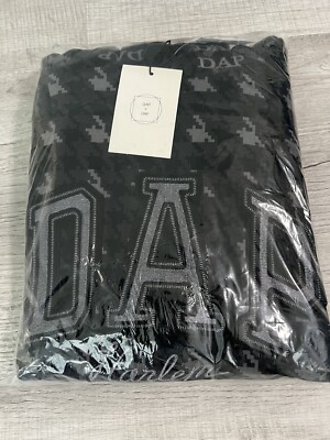 DAP x GAP Logo Hoodie Dapper Dan Size XL XLarge Houndstooth Grey Gray Brand New