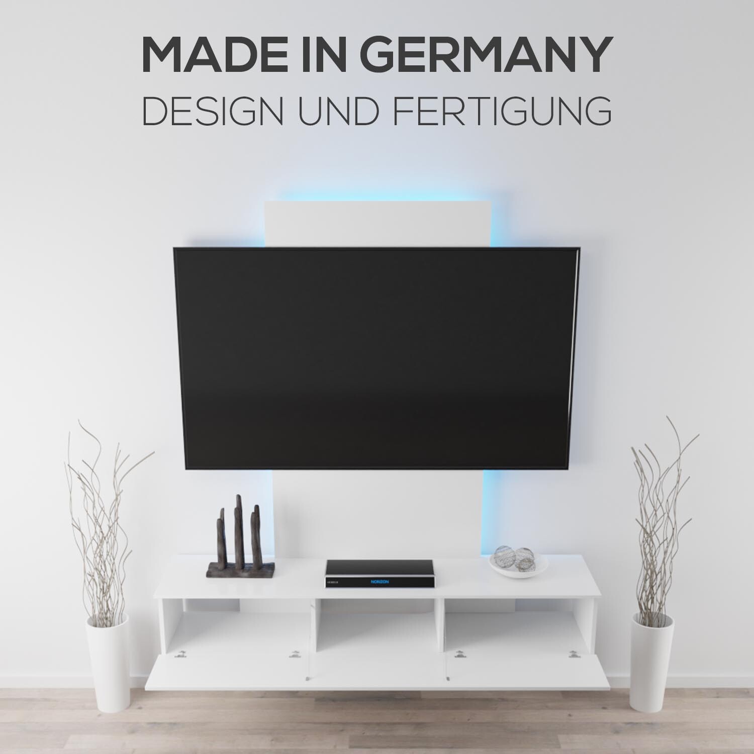 TV Lowboard Fernsehschrank Sideboard Fernsehtisch Hochglanz Weiß 140 160 cm