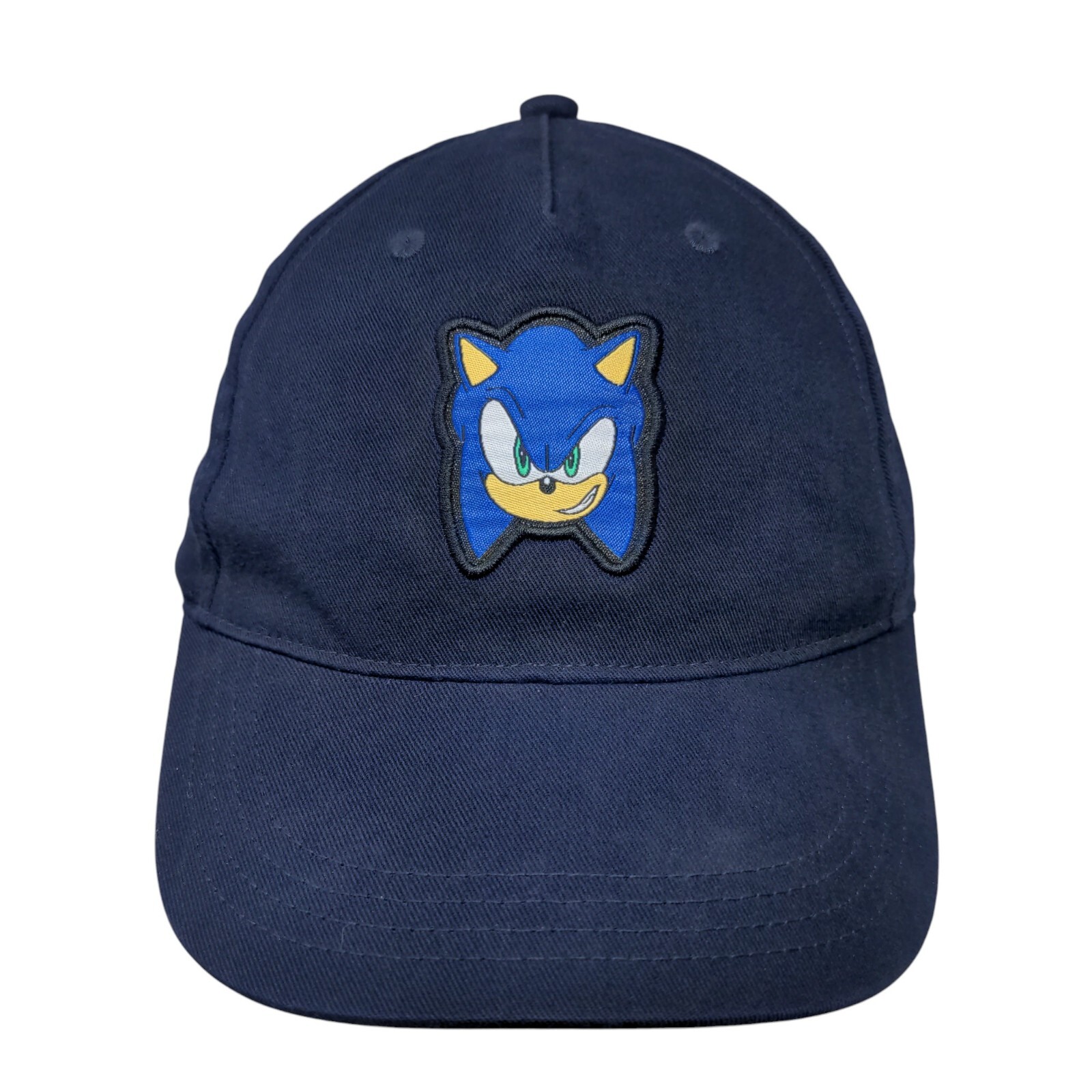 Sonic The Hedgehog Patch Snapback Hat Blue One Si… - image 1