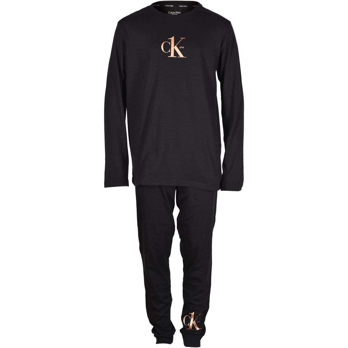 Black jersey pyjama set clearance
