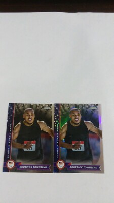 2024 Topps Chrome US Olympics Base & Refractor #48 Roderick Townsend 2 Cards