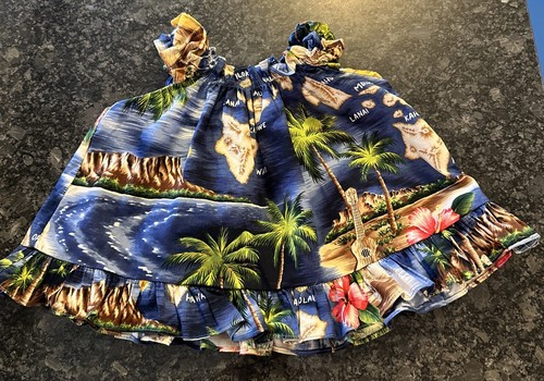 RJC Mädchen hawaiianisches Hawaii-Top-Sommerkleid 24 Monate Kleinkind Palmen Inseln - Bild 2 von 6