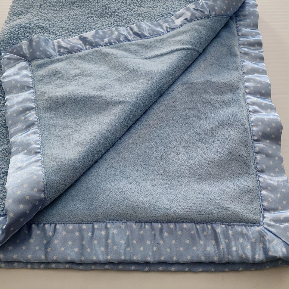 Child of Mine by Carter's Cute puppy dog baby blanket Polka dot satin trim - Image 4 of 4