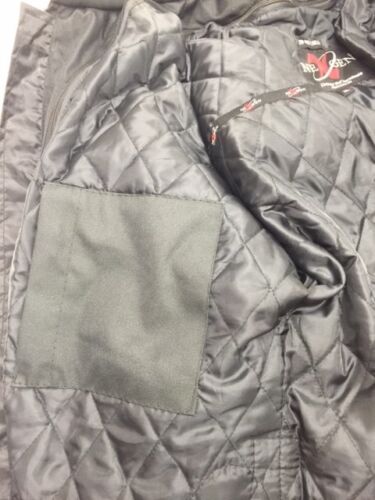 CHAQUETA TEXTIL PARA HOMBRE MOTO RACER GRIS/NEGRA CON REFLECTANTES $ARMADURAS - Imagen 4 de 5