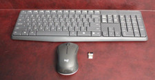 Lot of 5 Logitech MK235 Wireless Combo K235 Keyboard & M170 Mouse w/USB Receiver