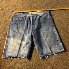 Levi's 501xx Made in USA Jeans Cutoff Shorts 501 Distressed Vintage 36