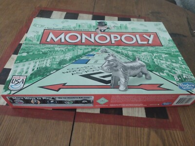 Monopoly Board Game Hasbro Gaming NEW Including Cat Age 8+ House Rule Inside 