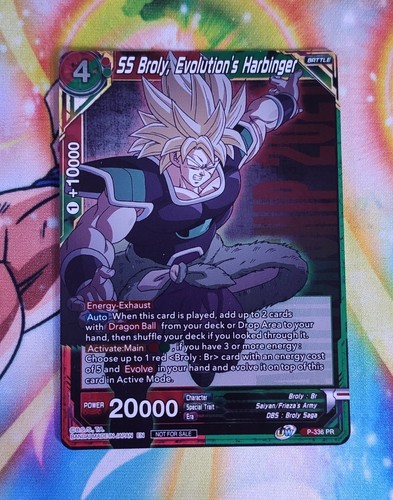 Ss Broly Evolution S Harbinger Championship Pack 21 Vol 2 Dragon Ball Super Ebay