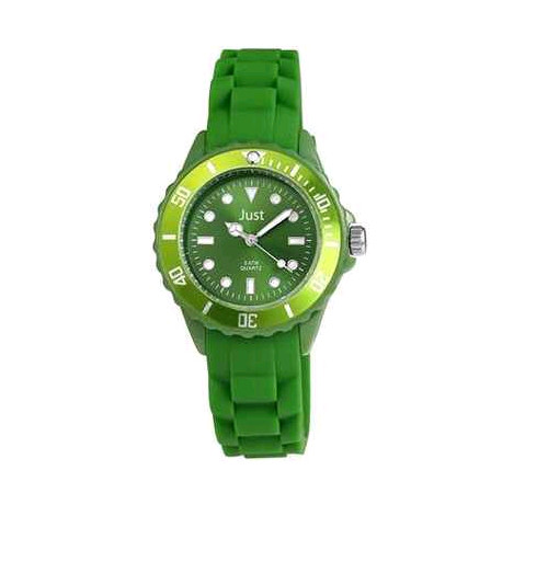 Montre Just fluo vert kaki silicone bracelet sport homme étanche JU48-S5459-DGR