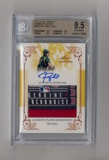 TREY BALL 2013 LEAF TRINITY JUMBO LOGO TAG PATCH RC BGS 9.5 10 RED SOX