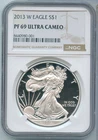 2013-W American Eagle 1 oz Silver Dollar NGC PF69 Ultra Cameo - RK983