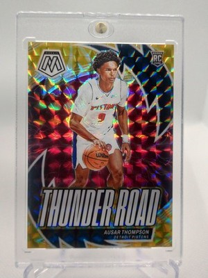 AUSAR THOMPSON RC. #d 77/99 2023/24 PANINI MOSAIC THUNDER ROAD SP 