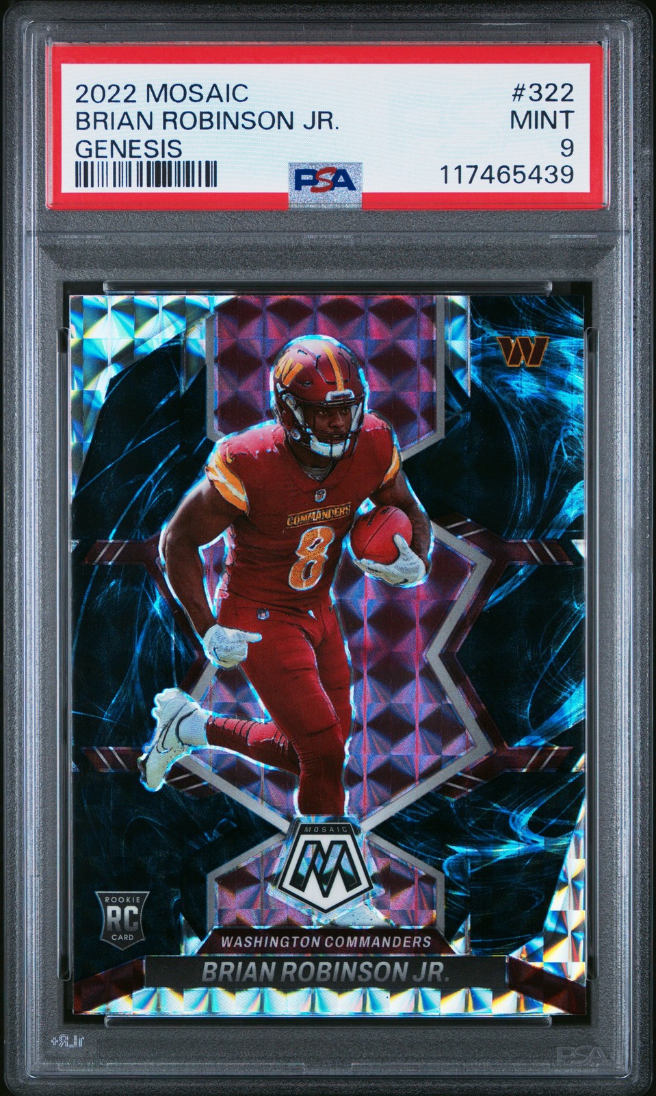 2022 PANINI MOSAIC GENESIS #322 BRIAN ROBINSON JR. PSA 9