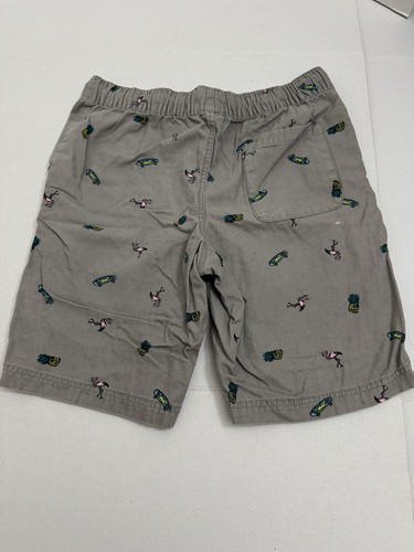 Arizona Jean Co. Cotton Flamingo Pineapple Skate Board Design Beige Shorts 16.C4 - Picture 10 of 10