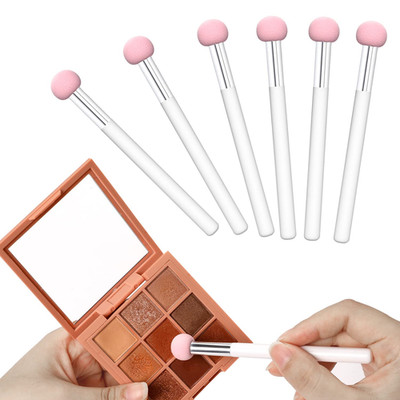 6 Pcs Makeup Sponges for Foundation Mushroom Makeup Puff Sponge with Handle Conc