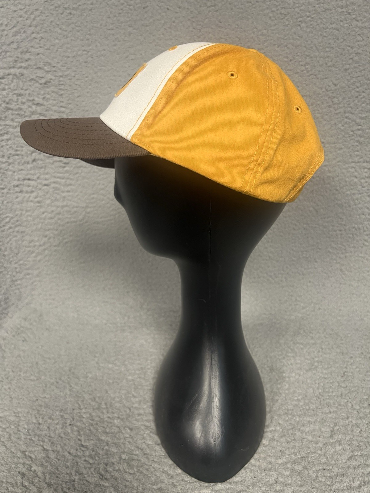 VTG ESPN Strapback Cap Hat Patch Logo Yellow Brow… - image 4