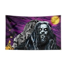 ROB ZOMBIE METAL ROCK BAND FLAG BANNER WALL TAPESTRY LOGO ART POSTER MEMORABILIA