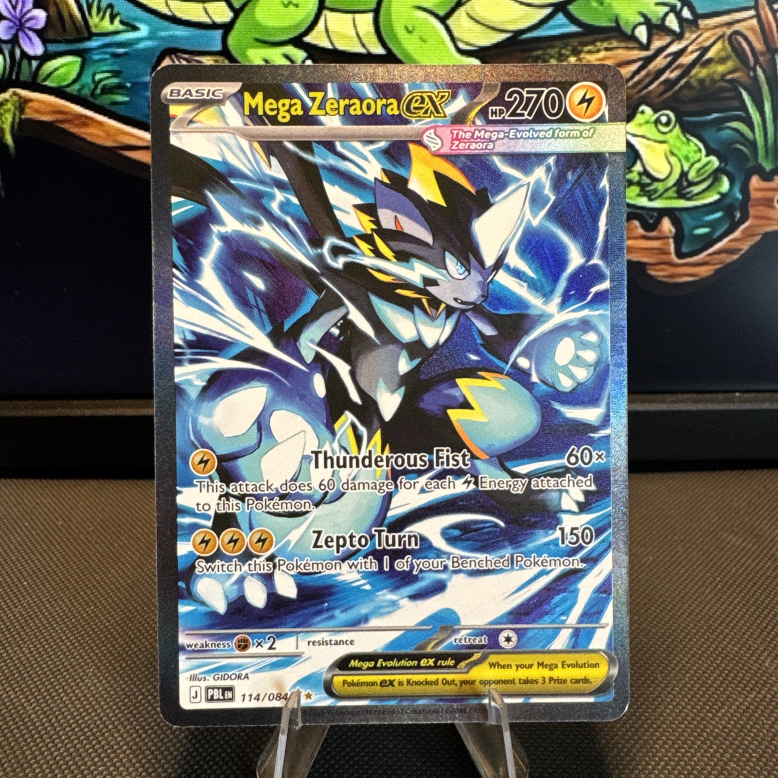 Mega Zeraora ex 114/086 Special Illustration Rare Pitch Black Pokémon TCG
