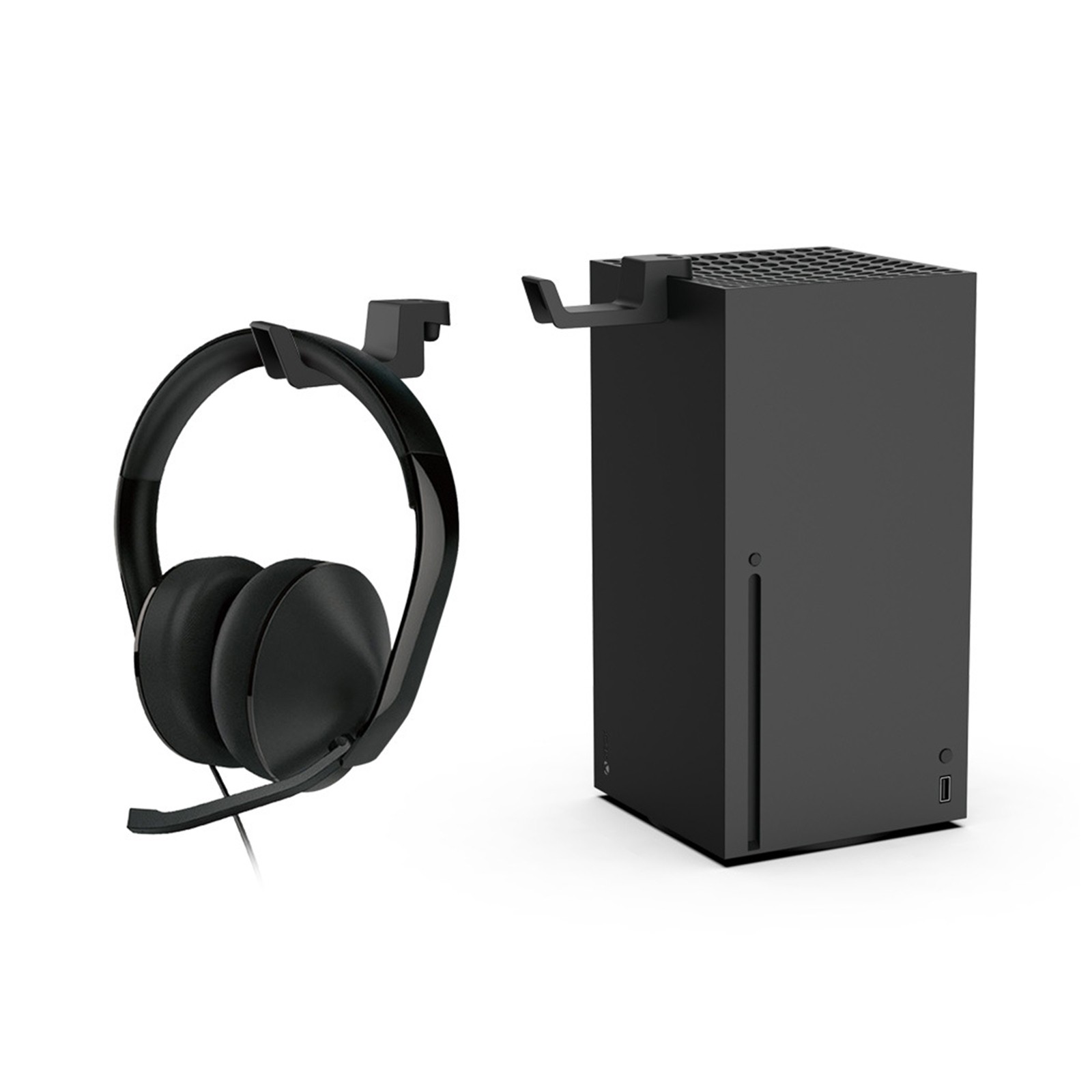 Gancio portaoggetti rack appeso cuffie per Xbox Series X Host foto 2