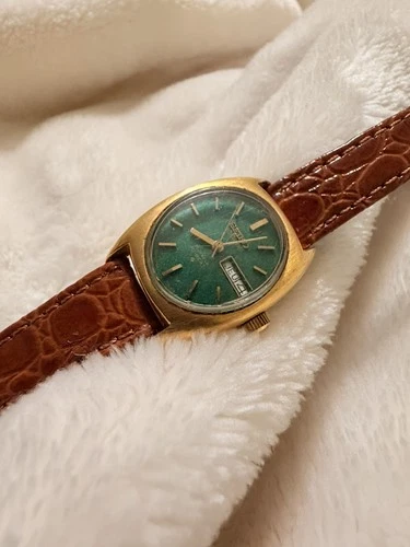 Vintage *WORKING* SEIKO Hi-Beat Date Day 2706 Automatic Ladies Watch-21 Jewels