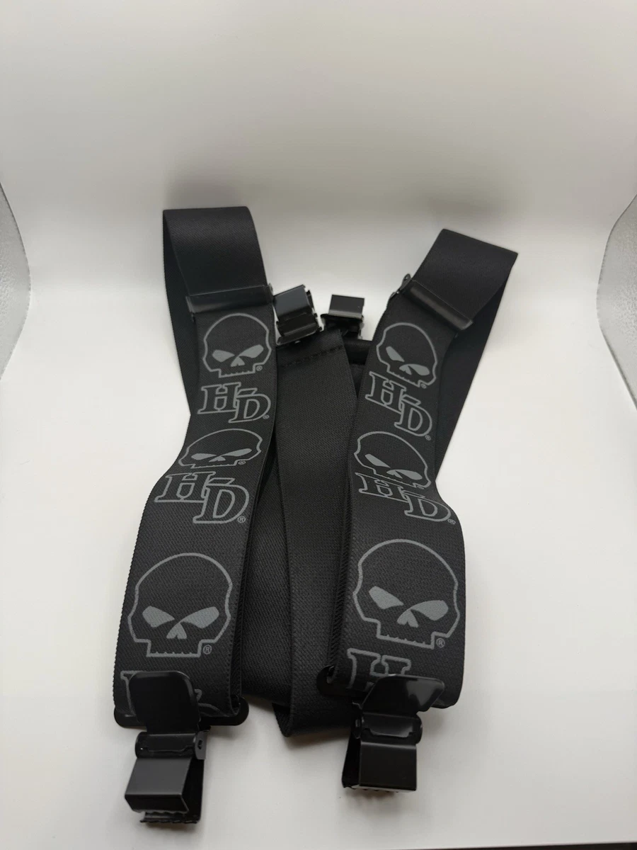 Harley-Davidson Black Elastic Suspenders for Men for sale | eBay