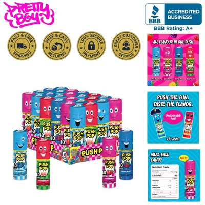 Individually Wrapped Lollipops - 24 Count Variety Pack for Fun Celebrations