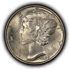1929 10c Mercury Silver Dime - PQ Original BU - SKU-Z6792