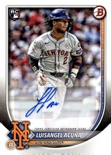 2025 Bowman Rookie and Veteran Autographs #PRVLA Luisangel Acuna Auto - NM-MT