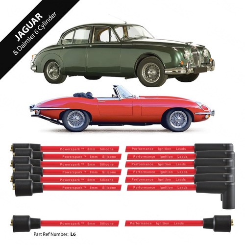 Jaguar Electronic Ignition Kit Lucas 25D6 with Cap Rotor Arm 8mm Red HT Leads - Picture 5 of 11