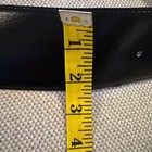 Vintage Fashions By Hugo Black Genuine Leather Wide Belt Gold Buckle S small — photo 2