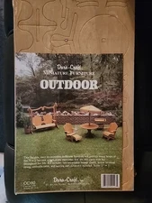 Duracraft Miniature Dollhouse Outdoor Furniture Swing Table Umbrella Chairs Cart