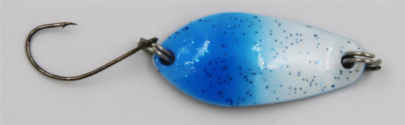 Ложка для бладжера форели EFT, 3,0 г, сине-белая блестящая Форелленкедер Блинкер Кедер