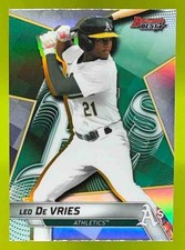 2025 Bowman's Best Leo De Vries Top Prospects Refractor #TP-26 Athletics