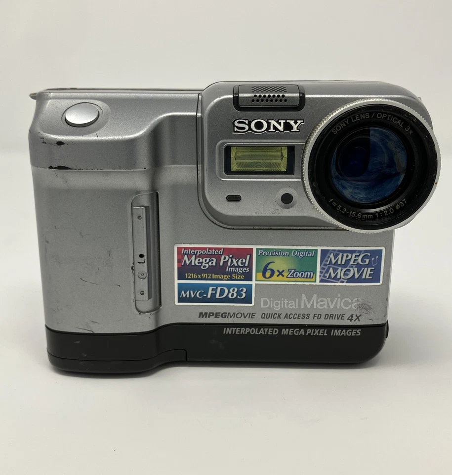 Sony Mavica MVC-FD83 0.9MP Digital Camera UNTESTED FOR PARTS POOR CONDITION - Image 2 of 4