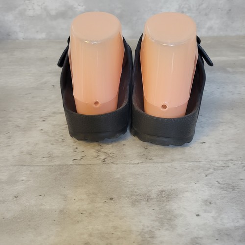 Hollister Slide Sandal Womens Size Small 7.5 8 Black Buckle Rubber Water Shoe - Picture 4 of 9