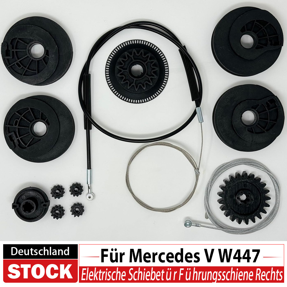 Para Mercedes V W447 Puerta Corredera Eléctrica Riel Guía Derecho Kit Reparación-
