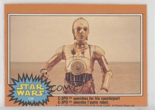 1977 OPC Star Wars #134 C-3PO searches for his counterpart