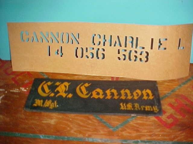 1950's Master Sargent CHARLIE CANNON African American Box w Photo's Papers LOT
