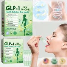 GLP-1 SIX-in-ONE Health Solution Oral Liquid, Advanced Body Care Liquids Drop US