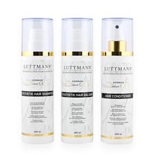 LUTTMANN® Synthetik Hair Kunsthaar Pflegeset Shampoo + Balsam + Conditioner
