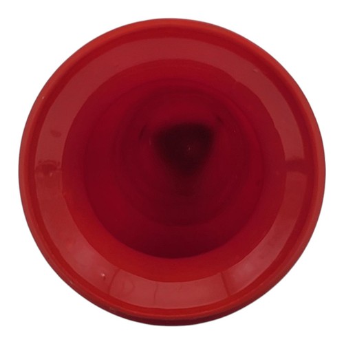 Vintage 1930s Loetz Art Deco Czech Powolny Glass Tripod Vase Red Black Tango - Picture 6 of 8