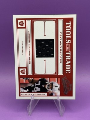 2004 Playoff Absolute Memorabilia #TT-15 Charles Woodson Tools Trade #/100