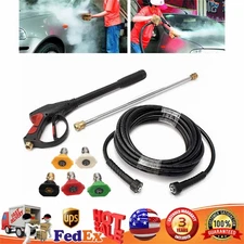 For Craftsman  High Pressure Power Washer Spray Gun Wand Hose Kit+5 Tips New
