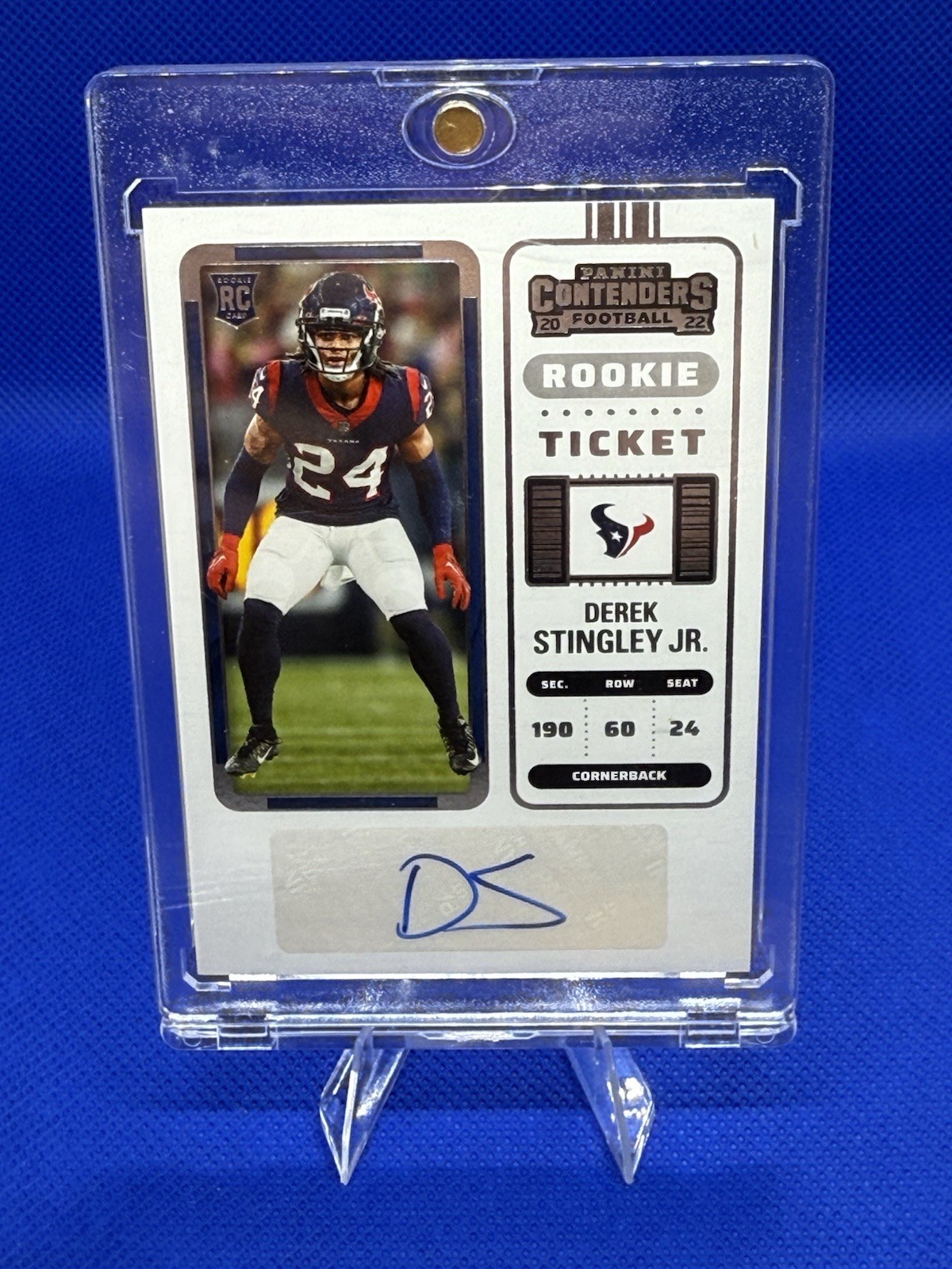 2022 Panini Contenders Rookie Ticket Derek Stingley Jr #144 Rookie Auto RC